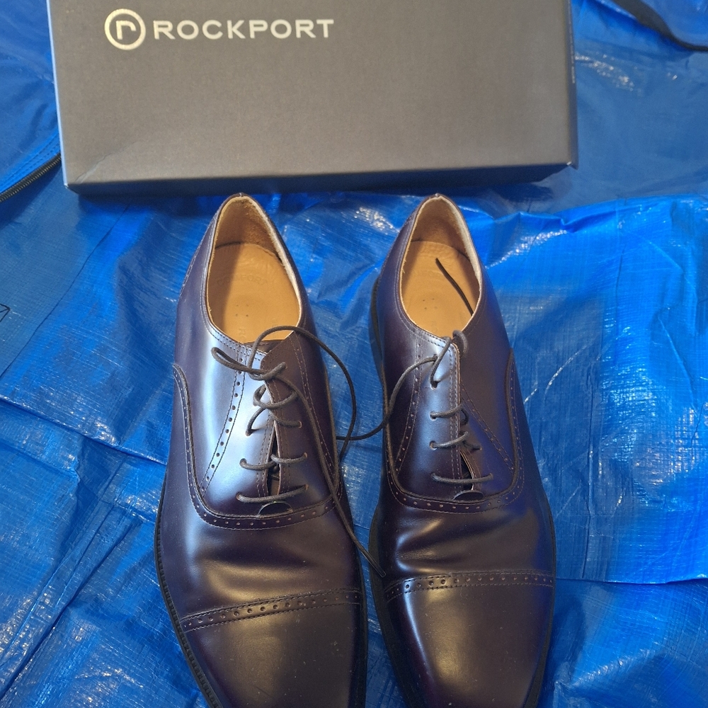 Rockport Men's Brown Leather Oxfords